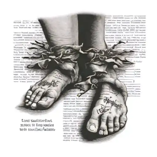 Baby Footprints Walking Through Scriptures