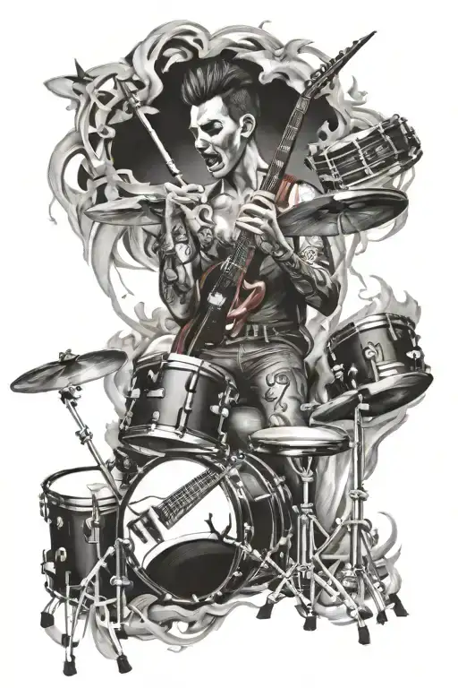 Drums Guitar And Vocalist