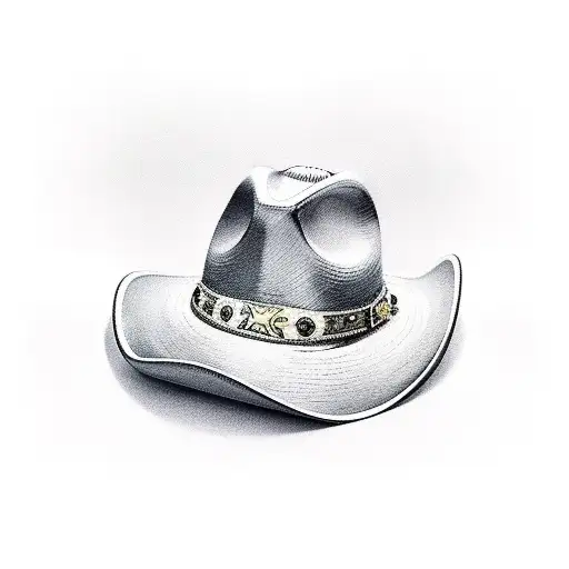 Cowboy Hat Surrounded By Doves