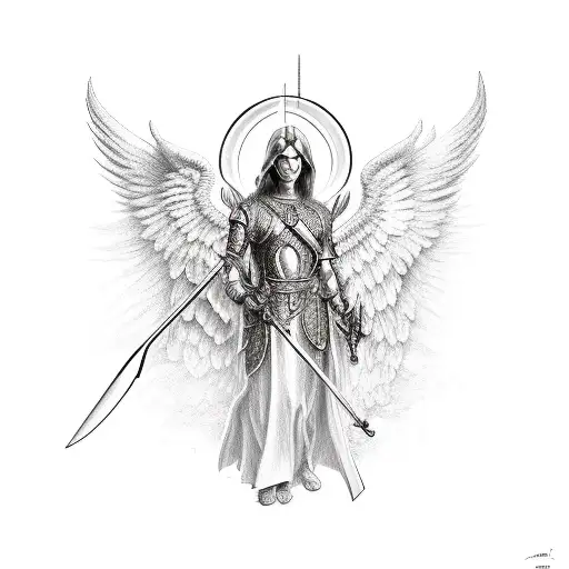 Archangel With A Flaming Sword