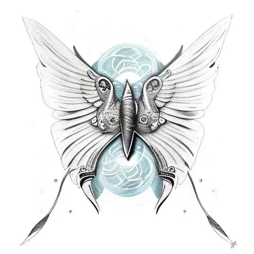 Hummongbird With Butterfly Wings And A Dolphin Tail