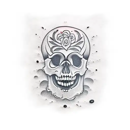 Loblolly Pine And Skull