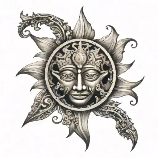 Filipino Sun With Flur De Lis