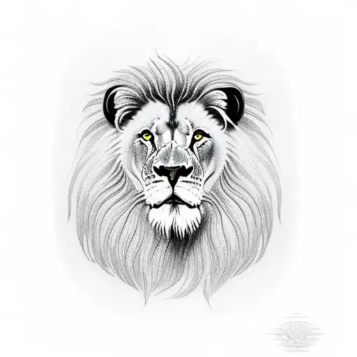 Lion Near From An Owl