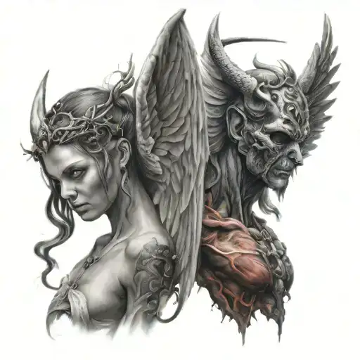 Angel And Demon Combined