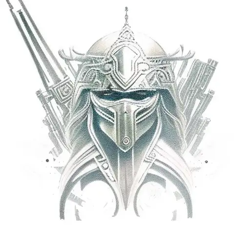 A Warrior Princess Wielding A Futuristic Weapon In A Post-apocalyptic Landscape