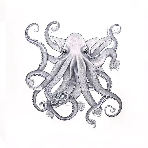 Octopus And Koi Fish