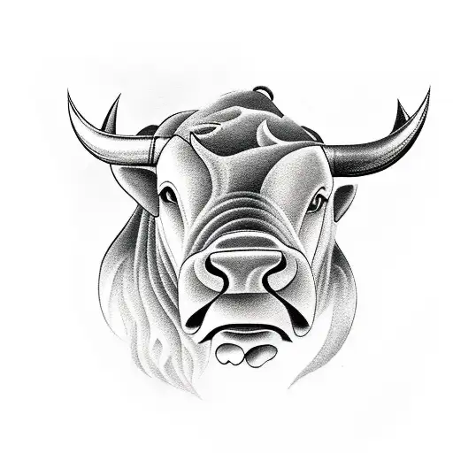 Bull In Grass Ornament