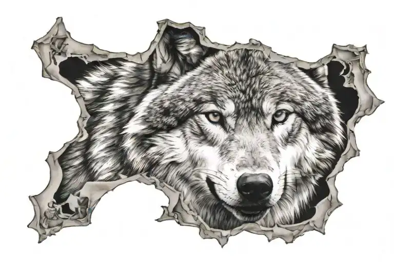 Wolf Having Hidden P Inside It