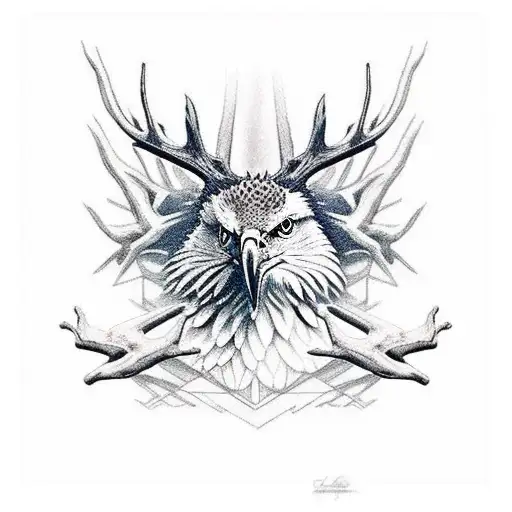 Eagle And Deer