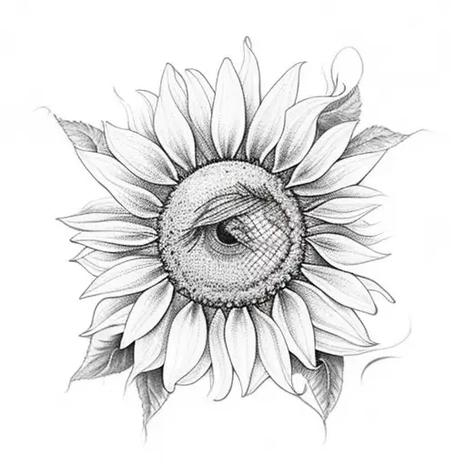 Sunflower And Roses With 3 Butterflys