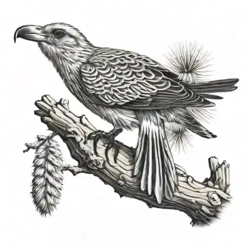 Saguaro And Shearwater Bird Flying