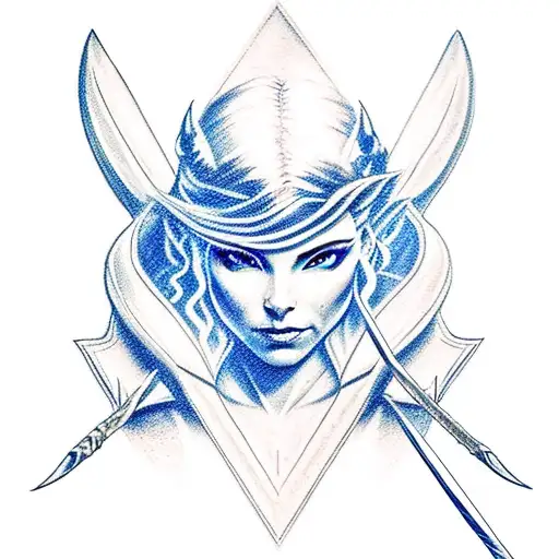 Sylvannas Windrunner From World Of Warcraft Shooting Her Arrow