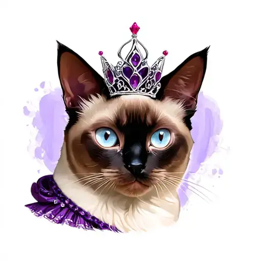 Siamese Cat Dressed As Disney Evil Queen