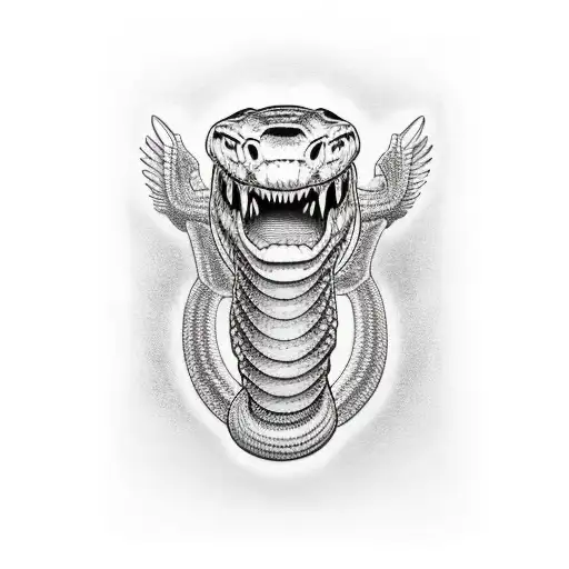 Word Logan Wrapped Vertically By Cobra Snake