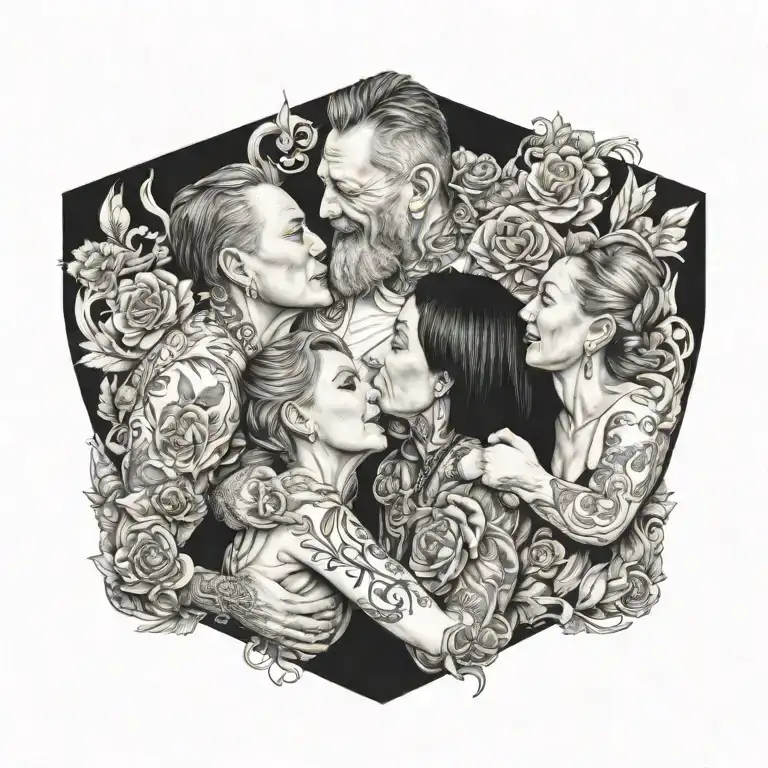 Parents Get Together Representing The Client's Love