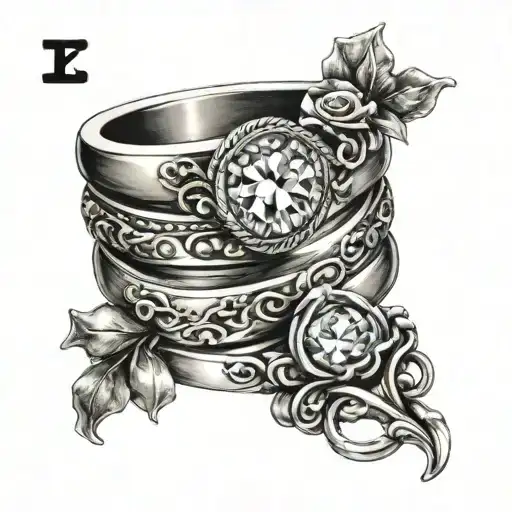 Love Story Marriage Wedding Rings