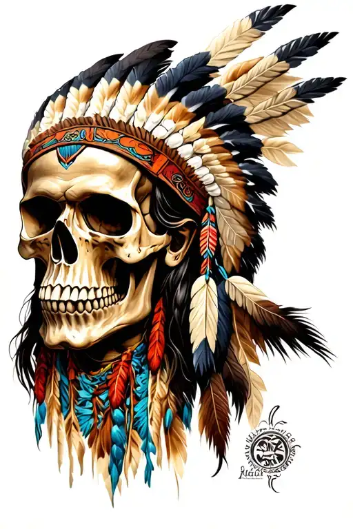 Apache Indian Skull