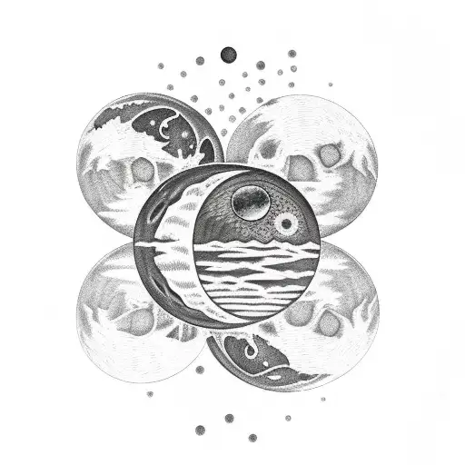 Redwood With Moon Phases