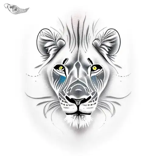 Lioness With Scar Through Her Eye