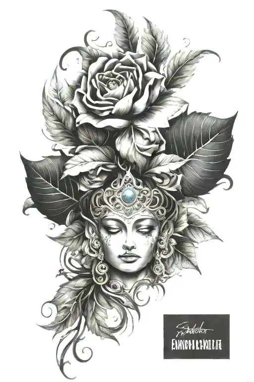 Spiritual Fine Line Ornamental