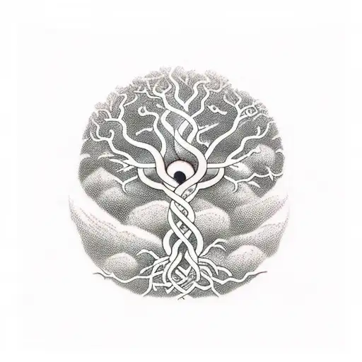 Yggdrasil With 9 Total Branches