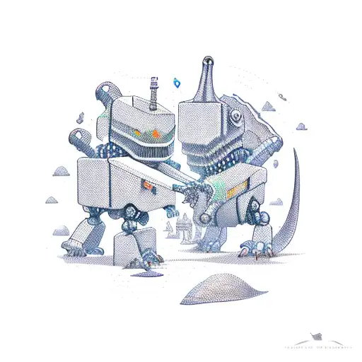 Robot Vs Dinosaur Battle