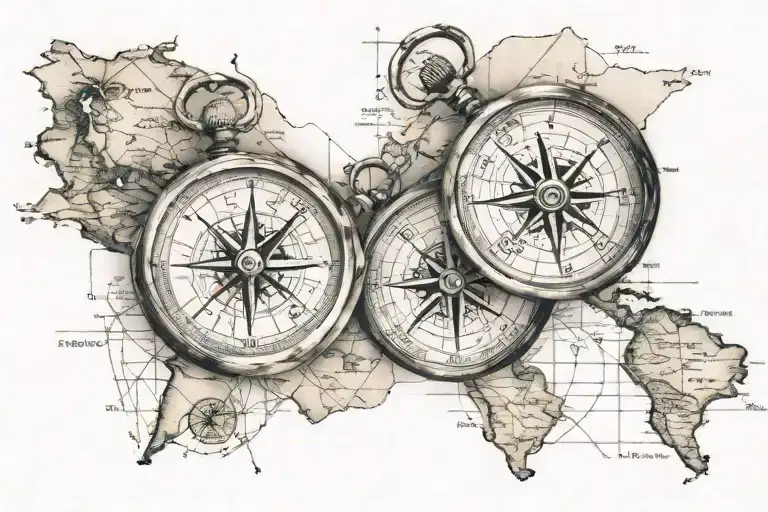 Map And Compass Sleeve