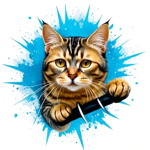 Cat That Crashes With Its Claws