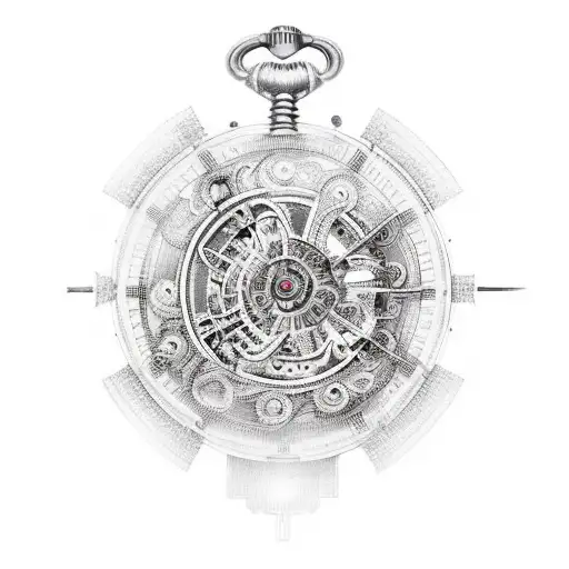 An Intricate Clockwork Tattoo Inspired By Rock Music