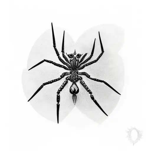 Tripod Spider Fish With Heart And Word Ileap