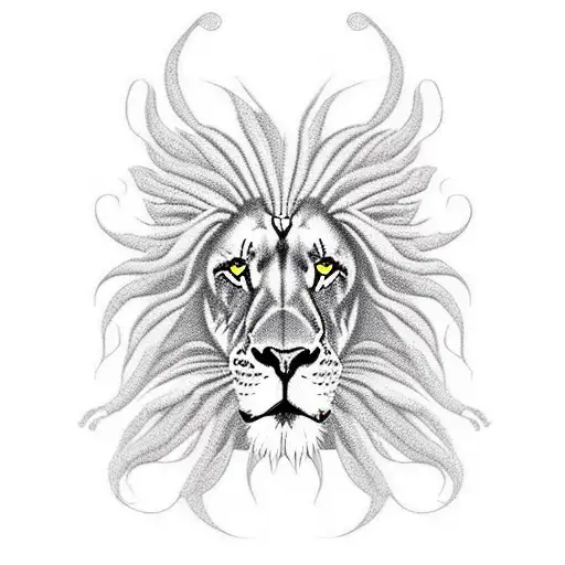 Rasta Lion With Dreadlocks Roaring Side Profile