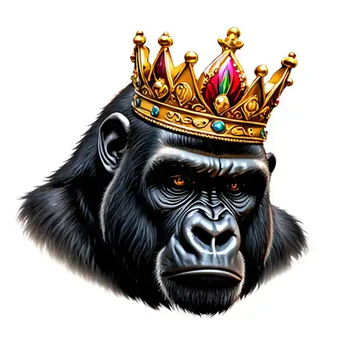Gorilla With A Crown