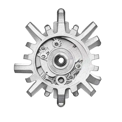 3D Mechanical Parts Gear Arm