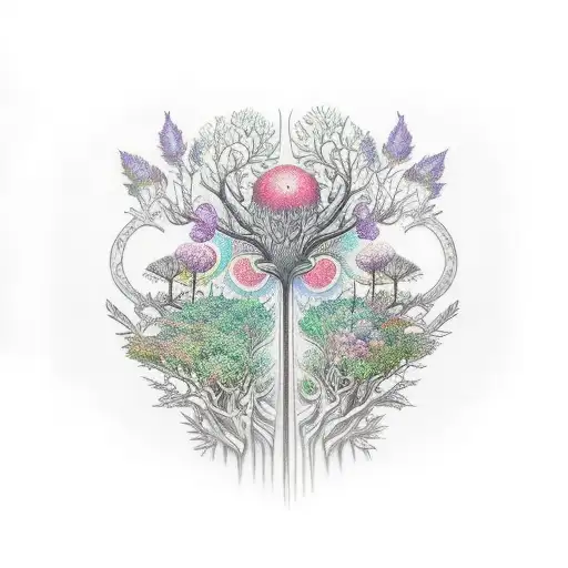 Trippy Forest Garden Arm Sleeve