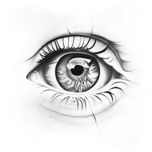 Eye With Shading And A 15 Word Verse Below It