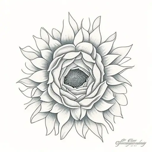 Petals Falling Away From Sunflower