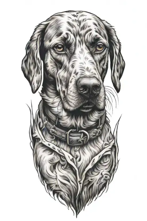 Dog Wears A Shirt Standing Proudly