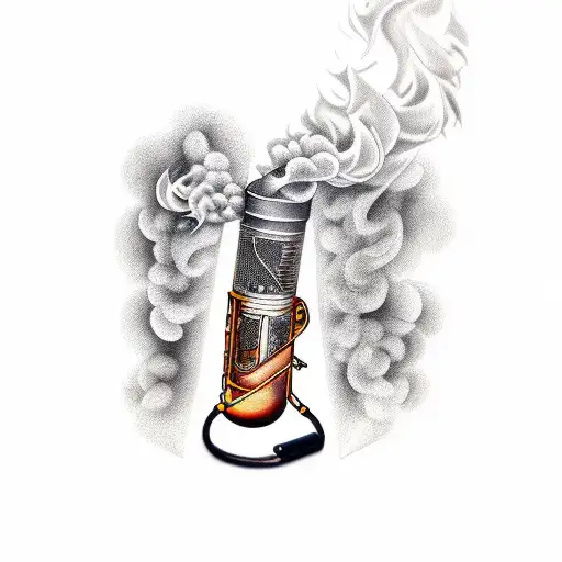 A Smoking Gun With Musical Notes As Smoke