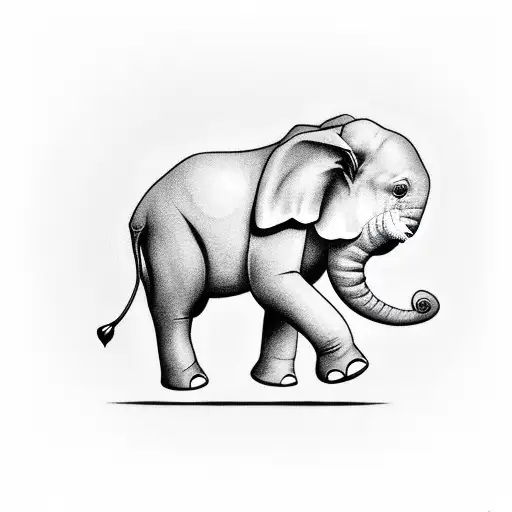Mandala Baby Elephant