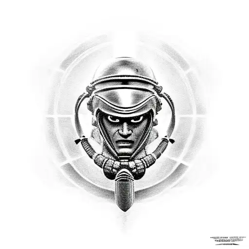 Spartan With Military Helmet