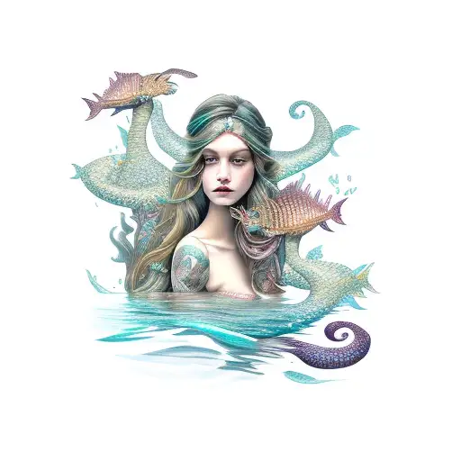 Three Beautiful Mermaids