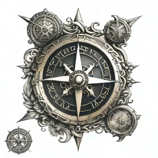 Viking Compass Thick Bezel