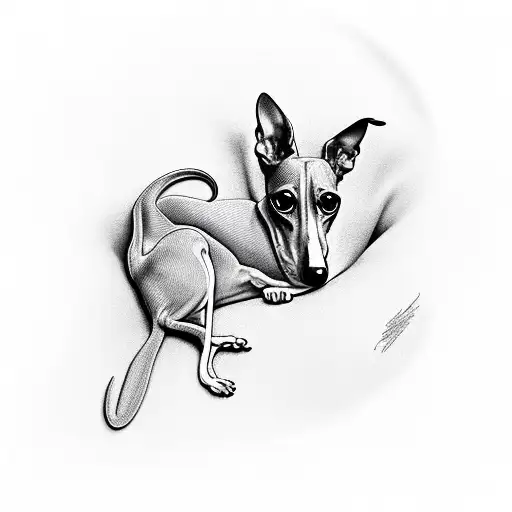 Italian Greyhound Sleeping