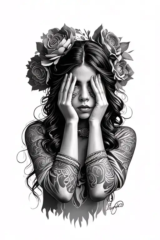Chicano Girl See No Evil Hear No Evil Speak No Evil