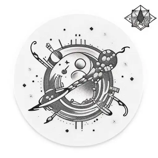 Cactus With Space Theme