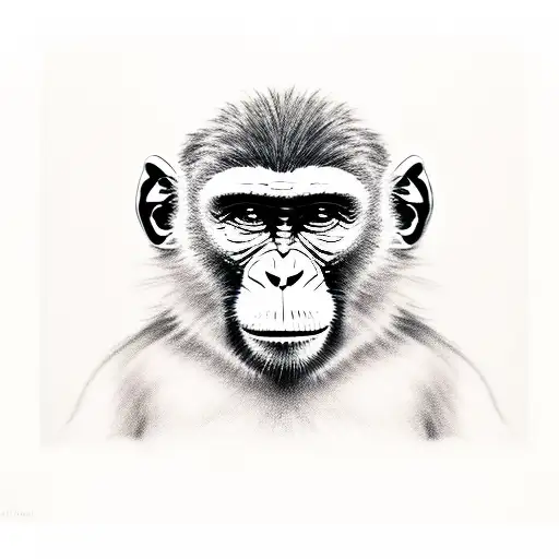 Monkey Looking Through Jail Bars