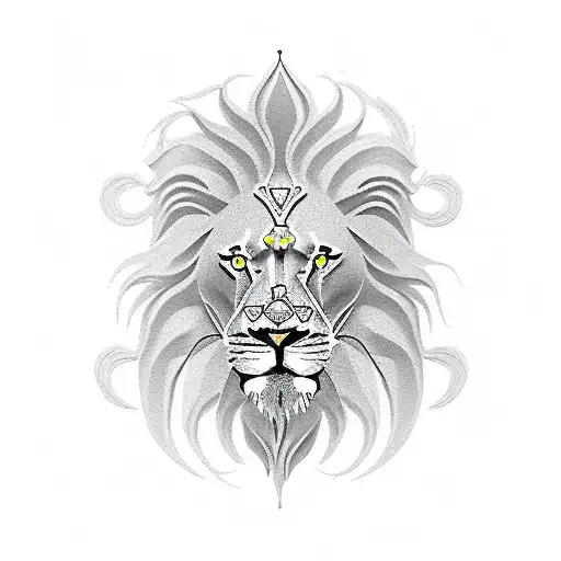 Lion Clock Angle Devil