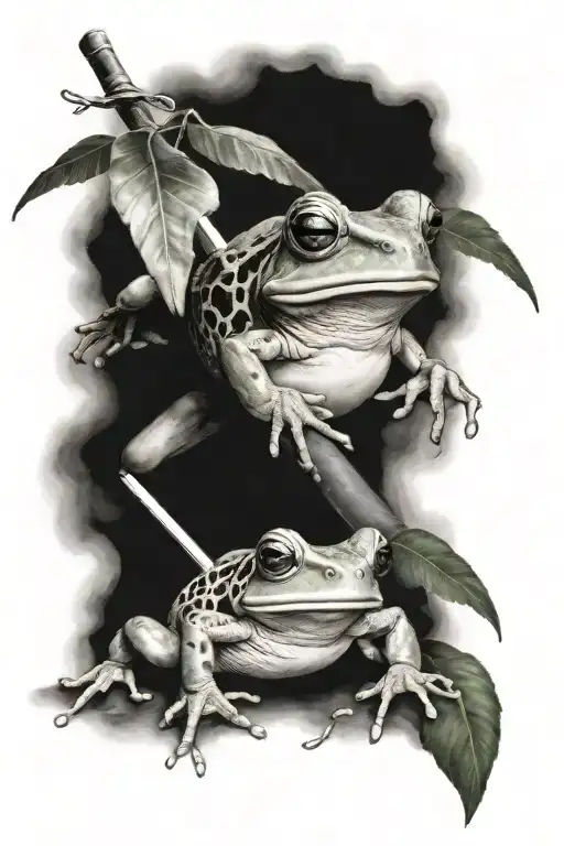 Coqui Frog And Machete