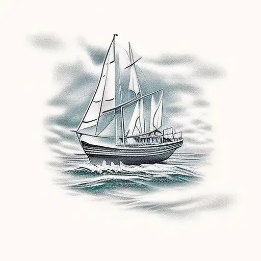 Sailboat With Message In A Bottle With Words Grace And Faith